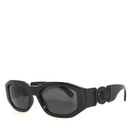Versace 4361 536087 Black Dark Gray Sunglasses Unisex main image 6